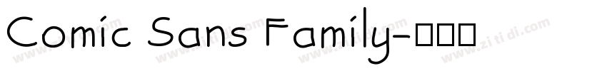 Comic Sans Family字体转换